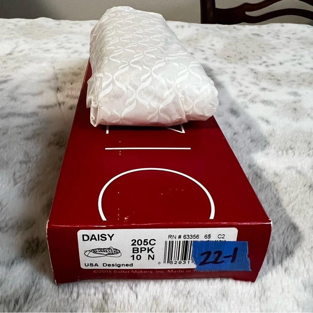 New Capezio Daisy Pink Leather Ballet Shoes Little Girl Sz 10 Narrow - Picture 5 of 6